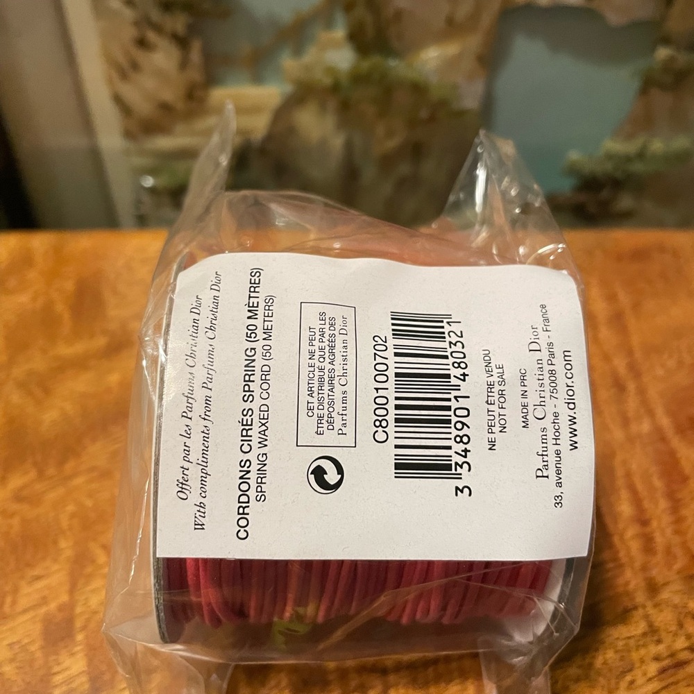 Dior Pink Waxed Cord Spool